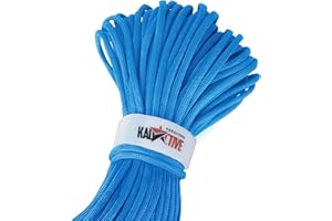 KADACTIVE Paracord Rope 550 Multifunction - 30meter - 7 Strand Nylon Cord - for Outdoor, Indoor Use - Crafting, Keychains, Camping, Survival Rope - Light Blue