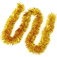 Lot De 3 Guirlandes De Noël Métalliques Pailletées Rouge 2m – Décoration Sapin, Mariage, Fêtes Suspendues