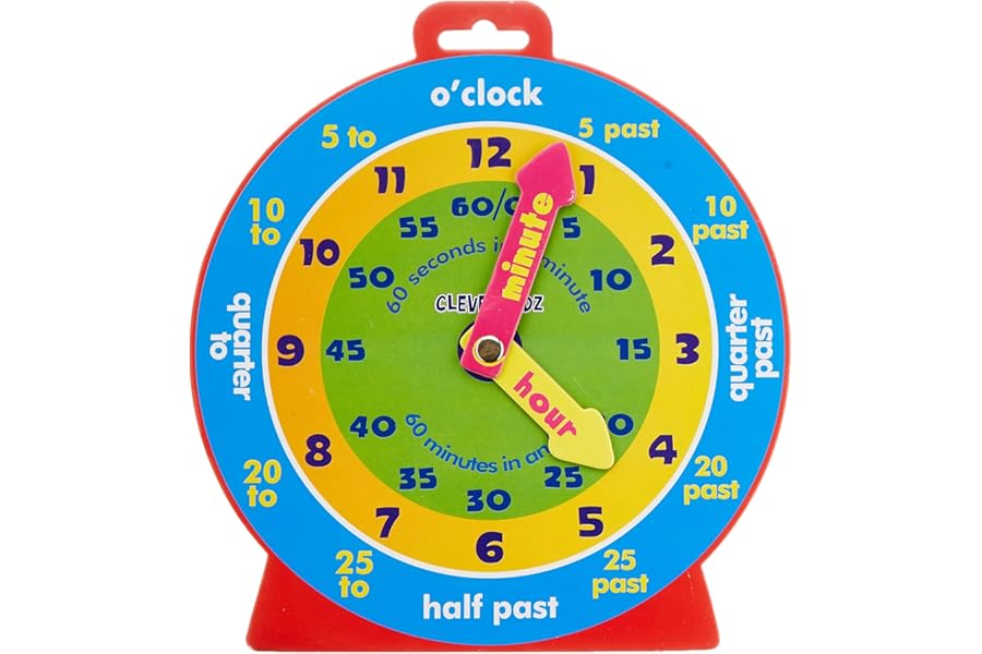 Premier Stationery Clever Kidz Magnetic Clever Clock as Mentioned H2754992