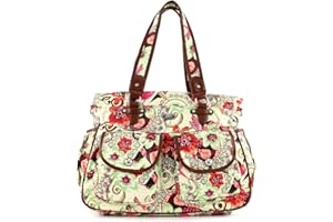 Oilily Tropical Birds Diaper Bag Cream-White