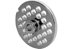 WOLFCUT Disco forato in acciaio inox con mozzo, misura 22-10, foro 22 mm; per tritacarne; dimensione 22.