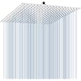 16'' Rain Shower Head, Voolan Extra Large High Pressure Rainfall Shower Head, 304 Stainless Steel Perfect Replacement for Your Bathroom Square Shower Heads (Chrome)