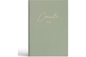 ‎KIND OF HAZEL KIND OF HAZEL® Terminplaner 2024 A5 Khaki | Hochwertiger Kalender 2024 Planer mit Goldfolienprägung | Notizbuch A5 Motivieren & Organisieren | To Do Liste Daily Journal 2024 Tagebuch für Erwachsene