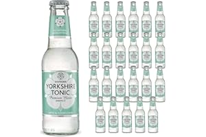 Apple & Elderflower Tonic Water for Gin - Tonic Water w/Natural Quassia Extract, Sugar, Carbonated Water, & Vitamin C - Mixers for Drinks, Vodka, Cocktails, Mocktails - Raisthorpe Manor, 200ml, 24-Pk