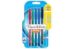 Paper Mate InkJoy 100ST długopisy z nasadką | końcówka fine (0,7 mm) | wybór kolorów Classic | 5 szt.