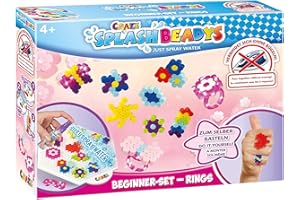 CRAZE Splash Beadys, Perline per Braccialetti Bambini, Kit Braccialetti Fai da Te Bambina, collane per Bambini Artigianali, Anelli, bracciali, Perle Solide Senza Ferro, Water beads17852