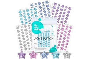 BUTBU 200 Stück Sternförmiges Pimple Patch, Hydrokolloid Pickel-Patch Unsichtbare, Tag & Nacht 2-in-1 Akne Pflaster, mit Teebaumöl & Centella Asiatica,Wasserdicht Atmungsaktiv(Stil C)