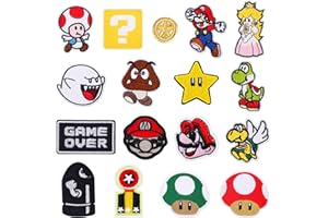 ZAZOOT 17 Piezas Rodilleras Pantalones Niños, Patch Sticker, Parches Ropa Termoadhesivos, Parches Planchar con Aguja Hilo Botón, Parches Decorativos para Ropa, Jeans, Zapatos, Sombrero, Bolso.