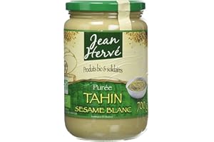 JEAN HERVE Jean Hervé Purée de Sésame Blanc Purée Tahin Biologique Format, 700 g