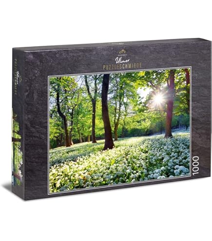 Ulmer Puzzleschmiede - Puzzle Faro Pilsum – Classico da 1000 pezzi – Il famoso faro sul Mare del Nord, punto di riferimento della Frisia orientale, al tramonto sulla diga