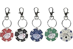 RHODE ISLAND NOVELTY Rhode Island (KCPOKER) Llavero de fichas de póquer (paquete de 12)
