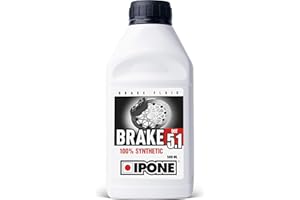 ‎IPONE IPONE – Brems- und Kupplungsflüssigkeit – Brake Dot 5.1 – Vollsynthetisch – Trockensiedepunkt 270°C, 500ml