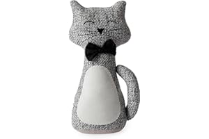 Blue Canyon Cleo Cat Door Stop, Grey
