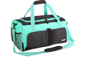 Sucipi Sporttasche Reisetasche Damen Herren mit Schuhfach & Nassfach Weekender Tasche Wasserdicht für Fitness Sport Training Reise als Gym Bag Schwimmtasche Strandtasche Saunatasche Grün