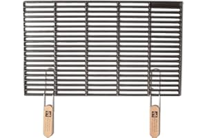 GRILLROSTPROFI Gusseisen-Grillrost 67 x 40 cm mit abnehmbaren Handgriffen von Ihrmen