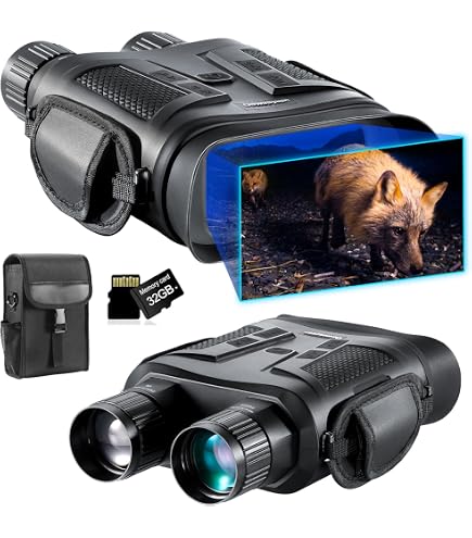 Jumelles Vision Nocturne 4K - Écran 3" HD, Zoom 8X, Portée 600m, Batterie 5000mAh, Lampe Infrarouge, Pour Chasse Et Camping