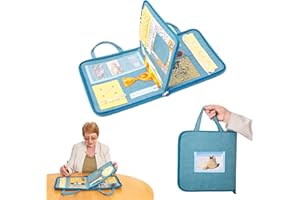 ‎ODOXIA ODOXIA Nestelkissen für Demenzkranke | Demenz Beschäftigung Hände | Demenz Spielzeug für Erwachsene mit Alzheimer | Demenz Nesteldecke, Beschäftigung Senioren, Demenz Muff Spiele für Senioren (Pages)