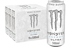 Monster Ultra Energy Drink Zero Sugar, 9 x 500 ml