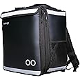 Boolanga Telescopic Cubic 89L, Insulated Food Delivery Bag, Expandable Functionality, 100% Water-Repellent, Fully Foldable, Reflective Stripes, Designed for Professional Couriers (Telescopic Cubic)