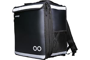 Boolanga Isolerad Leveransryggsäck 89 L • Expanderbar Termoväska • 100% Vattentät Tarp 500D • Reflekterande Remmar • Hopfällb