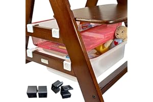 GENERIC EmSoLi Trofast Adapter kompatibel für Hochstuhl Hauck Alpha für Plastikwannen und Körbe,Haken, (Schwarz, Trofast Adapter)