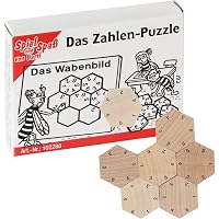 Bartl Mini-Holzpuzzle – Zahlen-Puzzle Aus 7 Teilen, Knobelspaß Für Unterwegs, Made In Germany