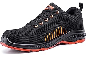 Black Hammer Safety Trainers Mens Composite Toe | Lightweight, Slip & Puncture Resistant, Comfortable Professional Grade Trainer Work Shoe S1P SRC 2222