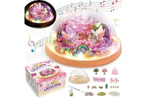 hapray DIY Fairy Unicorn Toys for Kids, Decor Music Night Light Kits, Ideal Art and Crafts Birthday Christmas Gifts Age5-10 6 7 8 9 12