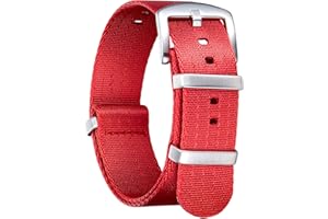 BINLUN wojskowy nylonowy pasek do zegarka zamienny pasek do zegarka klamrą ze stali nierdzewnej mężczyźni kobiety 20 kolorów 18mm 20mm 22mm 24mm (wersja ulepszona)