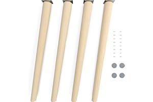 Sossai gambe per tavoli in legno di faggio naturale CLIF ROUND HMF2 altezza 71 cm rotondi design inclinato per sedie tavoli