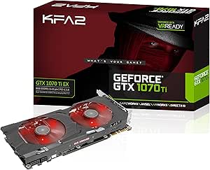 KFA2 GeForce GTX 1070 Ti EX Carte Graphique Gaming PCI-E 8 Go GDDR5 Noir