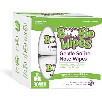 Boogie Wipes Natural Saline Kids and Baby Nose Wipes for Cold and ...