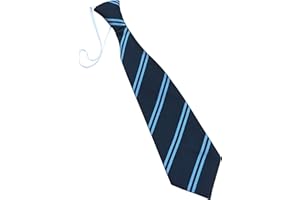 Great British Tie Club Child's Elastic Double Stripe School Ties (Infant/Primary Size)
