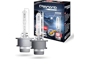‎DIAMOND VISION Diamond Vision 2X D2S 85V 35W | Xenon Look | Zugelassen & eintragungsfrei | Halogen KFZ Autolampen | 6000k Super Ultra White | HID Bi | Nightbreaker | E-Prüfzeichen | P32d-2