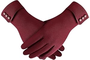 Fullogo Womens Lady Winter Warm Gloves, Women Touch Screen Gloves Warm Lined Thick Warmer Winter Gloves