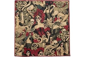 OCEANIA LEGENDS Day of the Dead Tattoo Ladies Dark Skull Roses Bandana