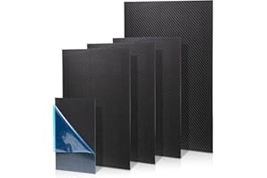 Carbon Fiber Sheet 100x200x0.5MM - FAKILO 100% 3K Twill Matte Carbon Fiber Sheets Plate for Airplane/Car Model DIY, etc