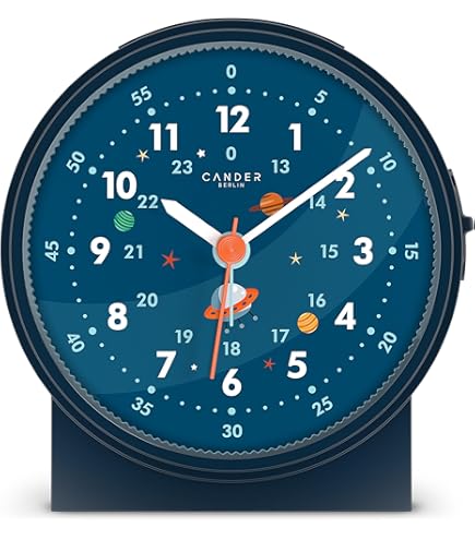 BAOK Nieuwigheid Wekker | Jongens Voetbal Wekker, Creatieve LED Klok met Tijd Week Maand Temperatuur Display voor Kinderkamer, Jongens Kamer