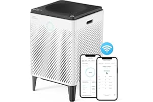 COWAY AIRMEGA 400S air purifier with wifi connection for living room, restaurant and office, HyperCaptive filtration system with ultra powerful double suction CADR 677 m³/ h, room up to 176 ㎡