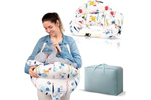 KS LUX Cojin Lactancia Bebe, Almohada Lactancia, cojin Bebe, Almohada de Lactancia, cojín Lactancia, cojin de Lactancia Bebe, Almohada Lactancia Bebe, cojín Lactancia Grande, cojin antireflujo Bebe.