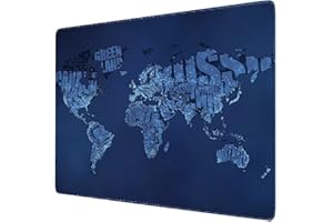 SIDORENKO Tappetini per Mouse da Gioco I Tappetino per Mouse 280 x 200 mm I Bordi Senza Frange I La Superficie Speciale migliora la velocità e la precisione I Antiscivolo I Blu