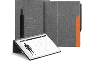 OLAIKE Etui Book Folio na tablet papierowy Remarkable 2 10,3 cala, wydane w 2020 r., inteligentne etui z tkaniny Premuin z obrotową podstawą 360 stopni i kieszenią na rysik, tylko dla Remarkable 2
