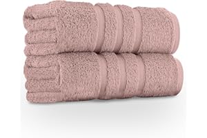 GC GAVENO CAVAILIA Pack of 2, 550 GSM Hand Towels For Bathroom, Egyptian Cotton Towel Bale For Spa & Guest Gym Towels Set, Absorbent & Washable Bathroom Towels, Blush Pink