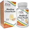 Tulip BioPharma Modified Citrus Pectin (MCP) 500mg 120 Vegan Capsules, 90% Galacturonic Acid, 3rd Party Lab Tested, High Strength Supplement, Gluten and GMO Free