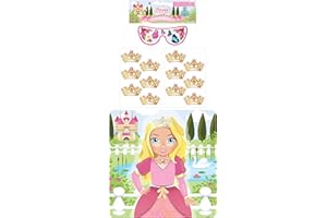 Henbrandt Pin The Crown On The Princess Kids Party Game