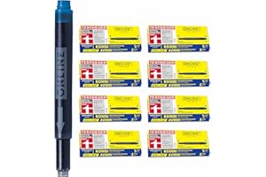 ONLINE 40x kompatible LAMY Patronen blau, Universal, für alle gängigen Füller, Ersatz, löschbar, auch für Tintenpatronen-Roll