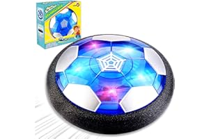 CAMLINBO Hover Soccer Ball Kids Toys,LED Light Rechargeable Air Power Soccer Ball Indoor Outdoor Training Foam Bumper Ball Playing Football Game-Sports Soccer Toys 1-12 Year Boys Girls Toddler Birthday Gifts