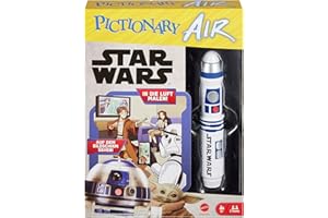 Mattel Games HHM49 - Pictionary Air Star Wars (deutsche Version), Scharade, Zeichen-Spiel zum Verbinden mit dem Smartphone oder Tablet, Familien-Spiel für Erwachsene und Kinder ab 8 Jahren