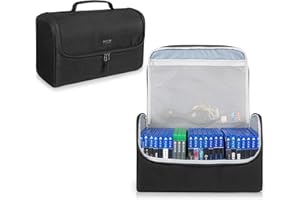 Trunab Bolsa de Conservación de Juego Negro, Aptos para 24 Discos, Organizadores de Transporte para Discos de Juegos Compatible con Xbox 360 / Xbox One/Xbox Series X/S / PS4 / PS4 Pro / PS3 / PS5