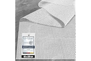 aboveBED Anti Slip Rug Underlay 60 x 150 cm, Non Slip Mat Cut to Size, Rug Carpet Gripper Liner for Laminate and Wooden Floors, Multipurpose Anti Slip Mat for Drawers, Shelves, and Carpets (White)